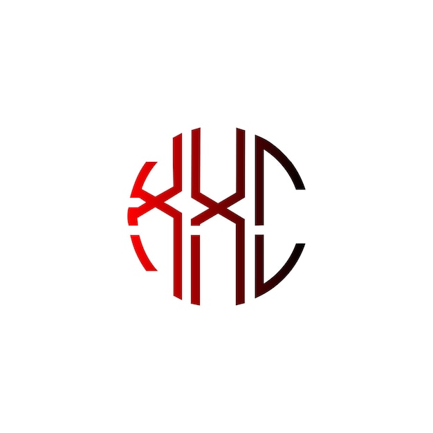 Diseño inicial de logotipo de monograma de espacio negativo minimalista moderno y atemporal