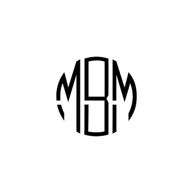 Diseño inicial de logotipo de monograma de espacio negativo minimalista moderno y atemporal