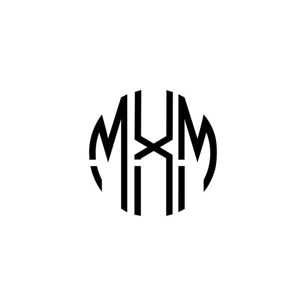 Diseño inicial de logotipo de monograma de espacio negativo minimalista moderno y atemporal
