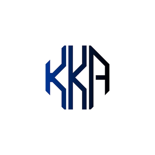 Diseño inicial de logotipo de monograma de espacio negativo minimalista moderno y atemporal