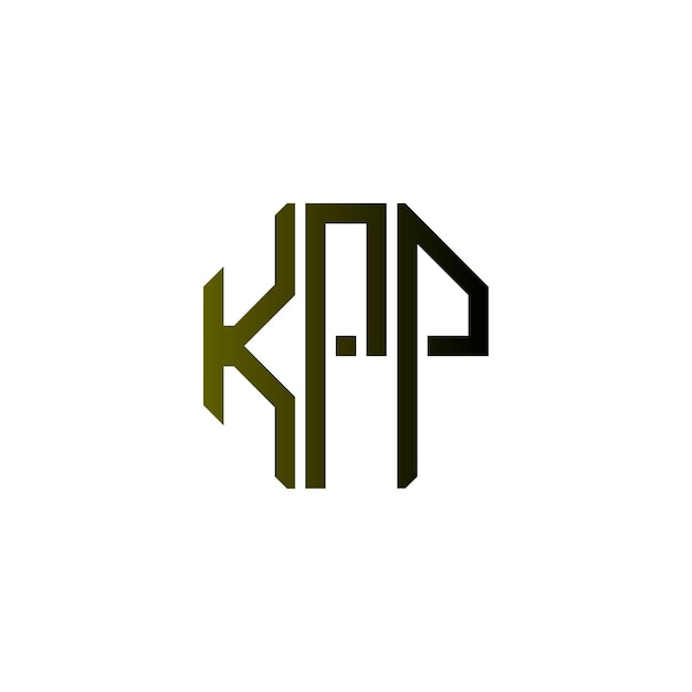 Diseño inicial de logotipo de monograma de espacio negativo minimalista moderno y atemporal