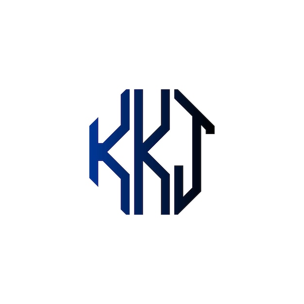 Diseño inicial de logotipo de monograma de espacio negativo minimalista moderno y atemporal
