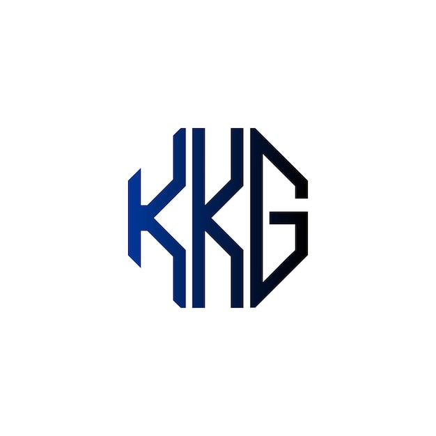 Diseño inicial de logotipo de monograma de espacio negativo minimalista moderno y atemporal