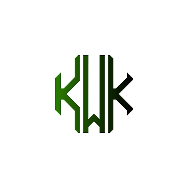 Vector diseño inicial de logotipo de monograma de espacio negativo minimalista moderno y atemporal