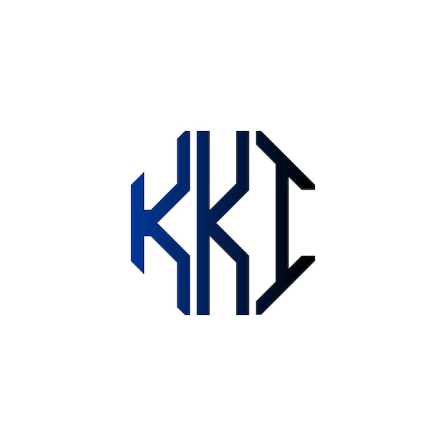 Diseño inicial de logotipo de monograma de espacio negativo minimalista moderno y atemporal
