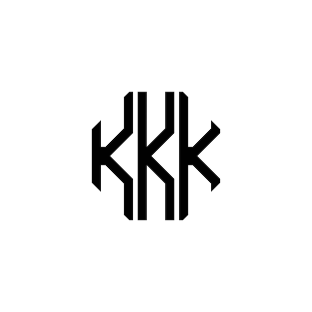 Diseño inicial de logotipo de monograma de espacio negativo minimalista moderno y atemporal