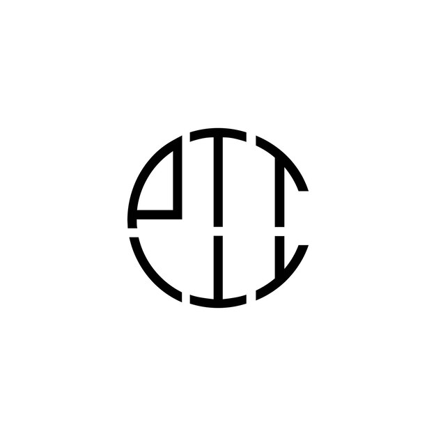 Diseño inicial de logotipo de monograma de espacio negativo minimalista moderno y atemporal