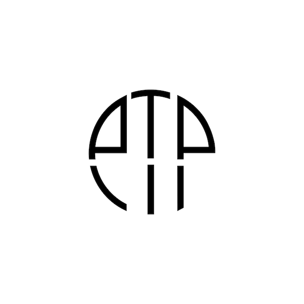 Diseño inicial de logotipo de monograma de espacio negativo minimalista moderno y atemporal