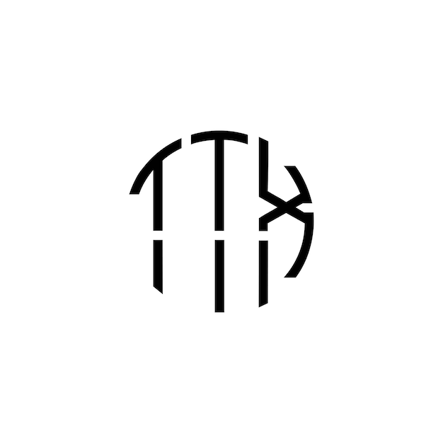 Diseño inicial de logotipo de monograma de espacio negativo minimalista moderno y atemporal