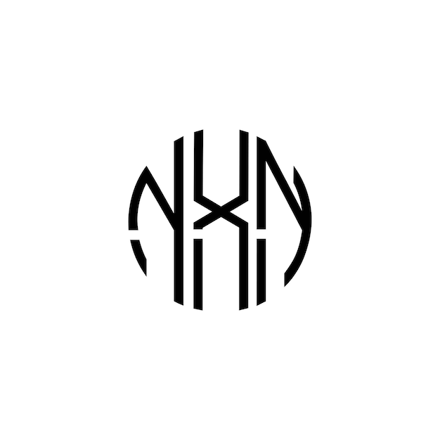 Diseño inicial de logotipo de monograma de espacio negativo minimalista moderno y atemporal