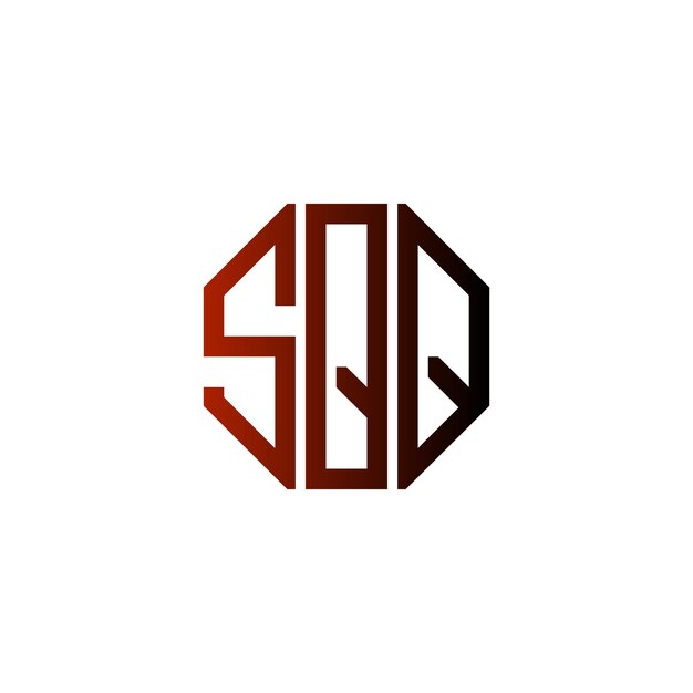 Diseño inicial de logotipo de monograma de espacio negativo minimalista moderno y atemporal