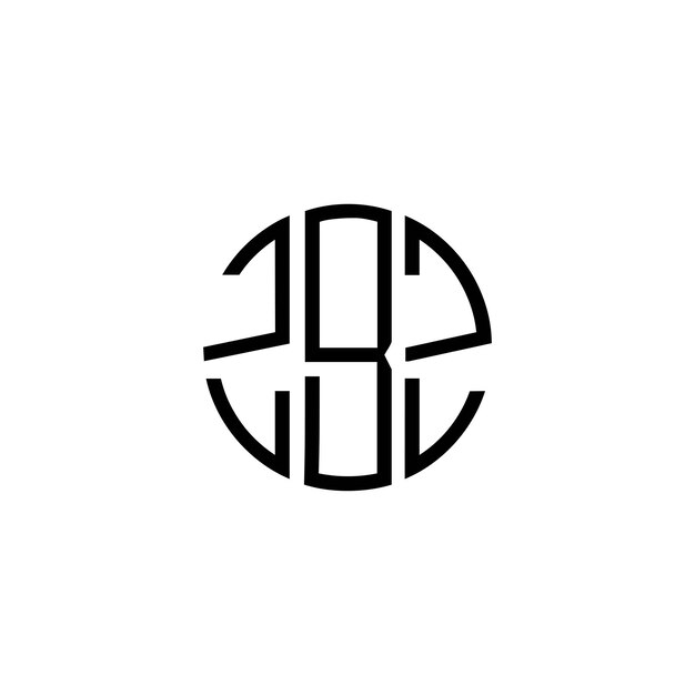 Diseño inicial de logotipo de monograma de espacio negativo minimalista moderno y atemporal