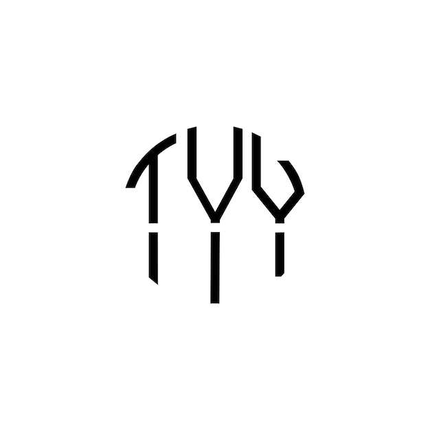 Diseño inicial de logotipo de monograma de espacio negativo minimalista moderno y atemporal