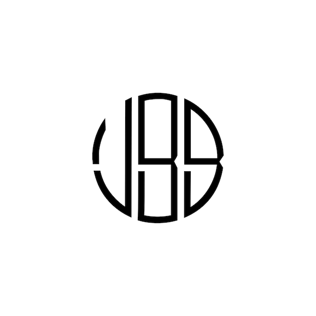 Diseño inicial de logotipo de monograma de espacio negativo minimalista moderno y atemporal