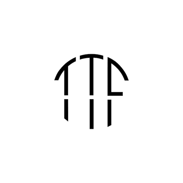 Diseño inicial de logotipo de monograma de espacio negativo minimalista moderno y atemporal