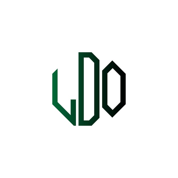 Diseño inicial de logotipo de monograma de espacio negativo minimalista moderno y atemporal