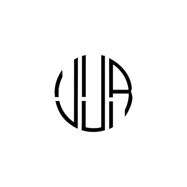 Diseño inicial de logotipo de monograma de espacio negativo minimalista moderno y atemporal