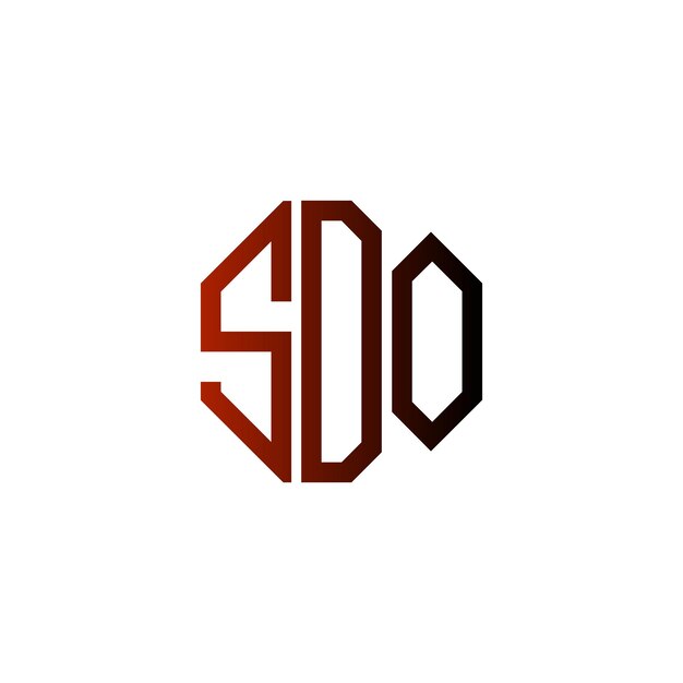 Diseño inicial de logotipo de monograma de espacio negativo minimalista moderno y atemporal