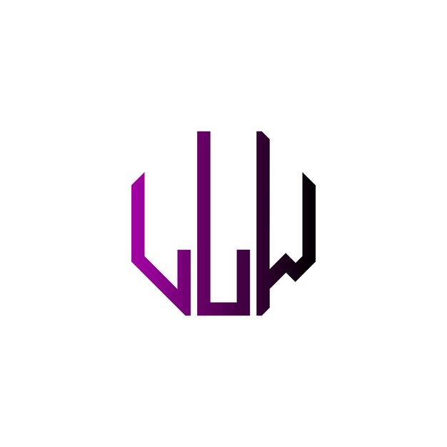 Diseño inicial de logotipo de monograma de espacio negativo minimalista moderno y atemporal