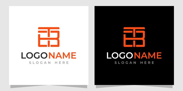 Vector diseño inicial del logotipo de tb