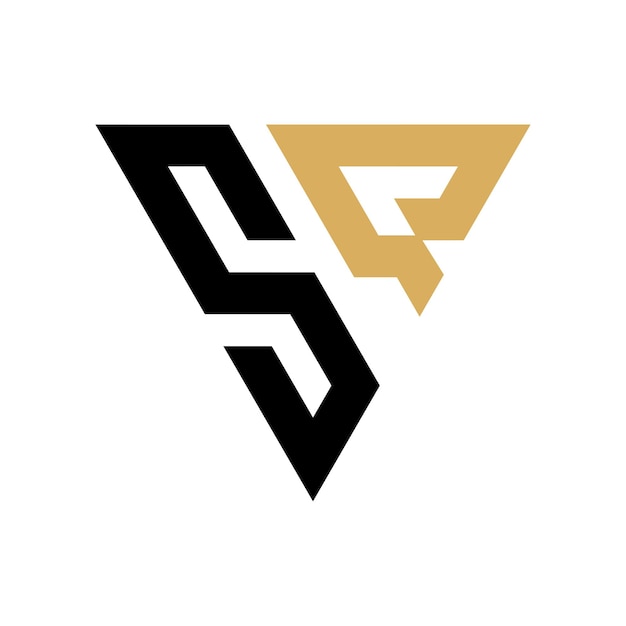 Diseño inicial del logotipo del triángulo SQ