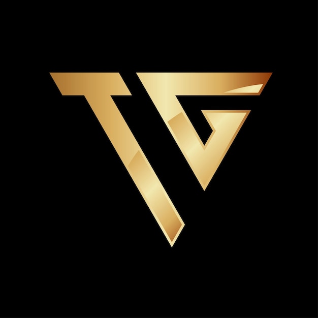 Diseño inicial del logotipo del triángulo TG