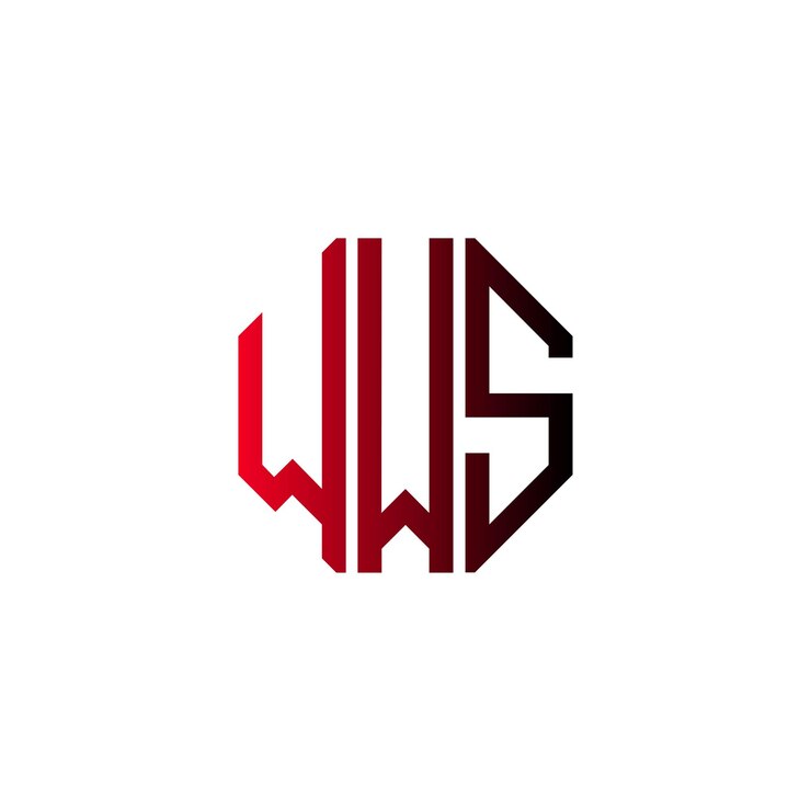 Vector diseño inicial de logotipo de wws creative, moderno minimalista atemporal y monograma de espacio negativo