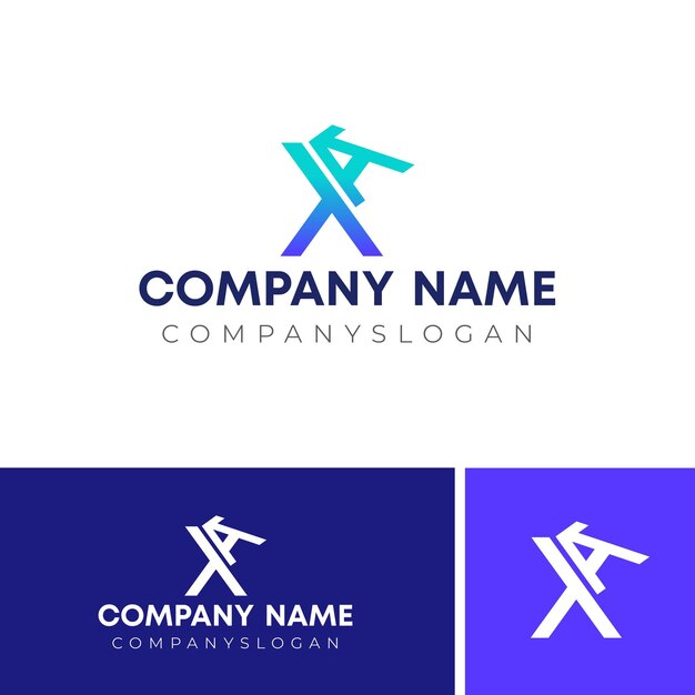 Diseño inicial del logotipo XA