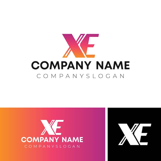 Diseño inicial del logotipo de XE