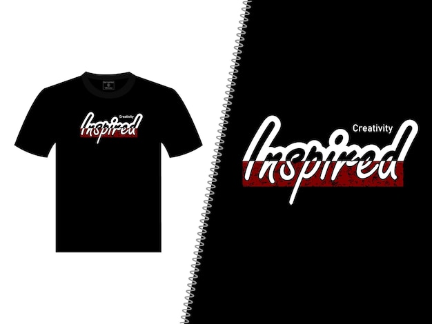 Diseño inspirado de camisetas vectoriales