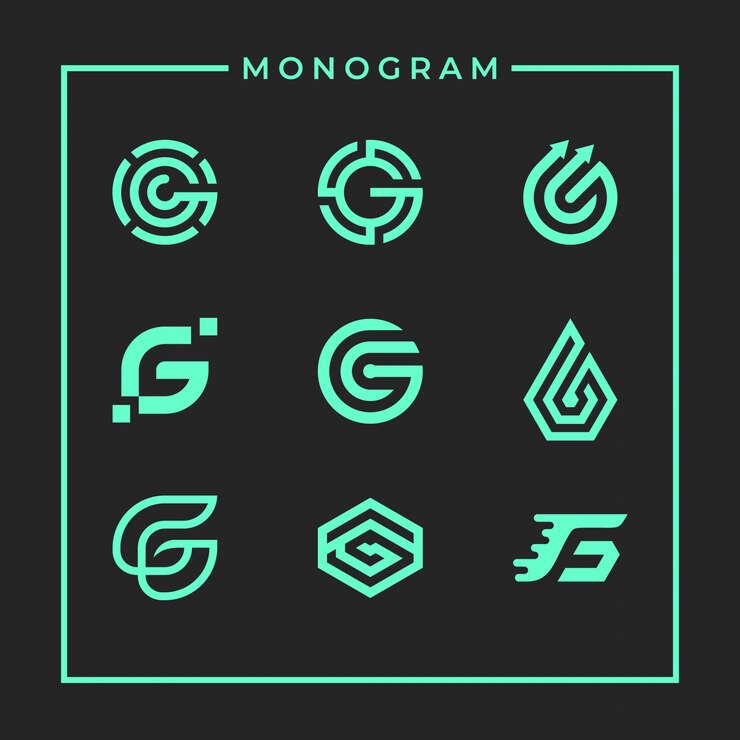 Diseño inspirador de la letra G del monograma
