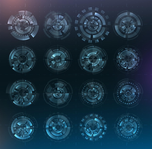 diseño de interfaz futurista hud