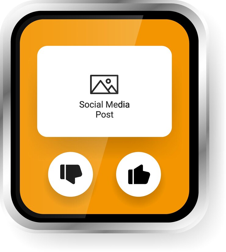 Vector diseño de interfaz de usuario de reacción a las redes sociales para aplicaciones de relojes inteligentes