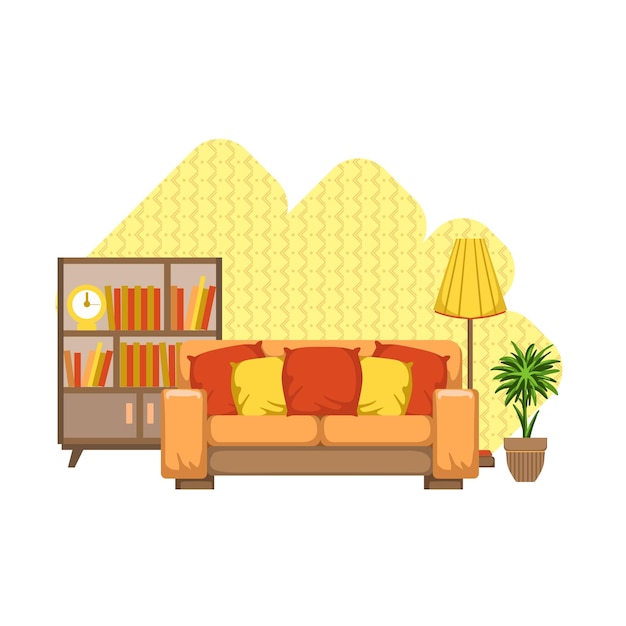Diseño interior de la sala de estar