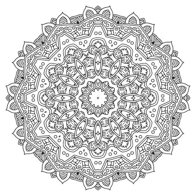 Diseño intrincado de mandala