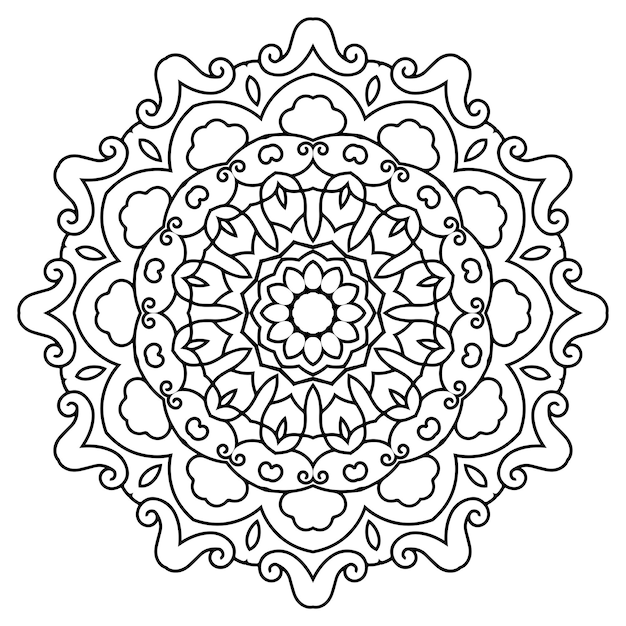 Diseño intrincado de mandala