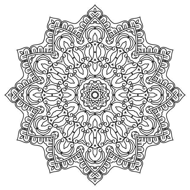 Diseño intrincado de mandala