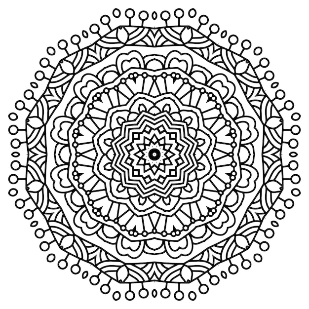 Diseño intrincado de mandala