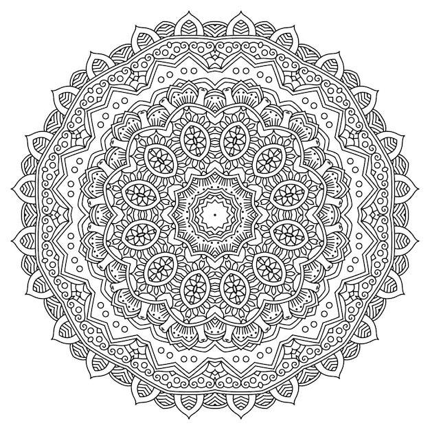 Diseño intrincado de mandala