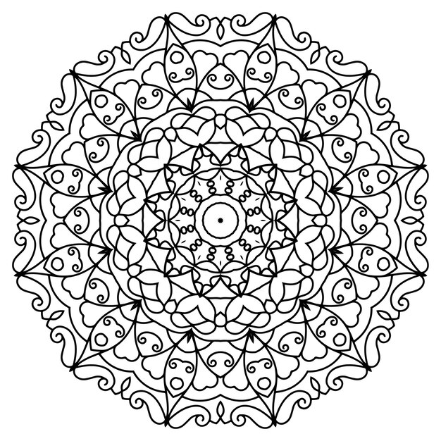 Diseño intrincado de mandala