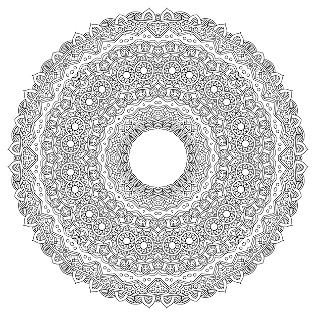 Diseño intrincado de mandala