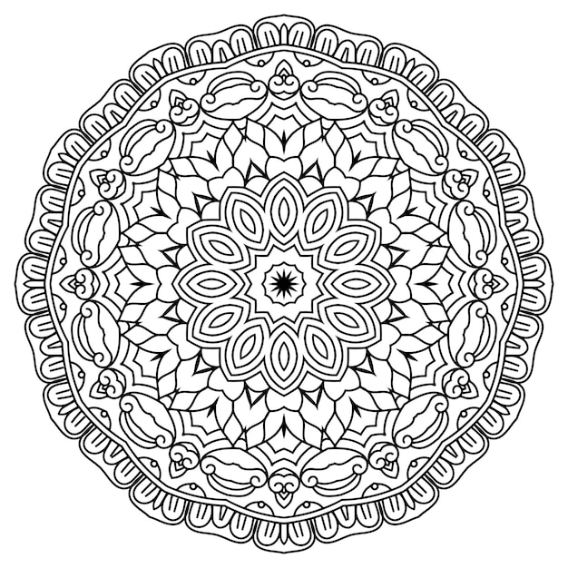 Diseño intrincado de mandala