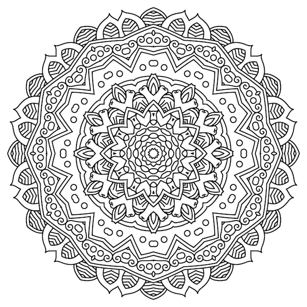 Diseño intrincado de mandala