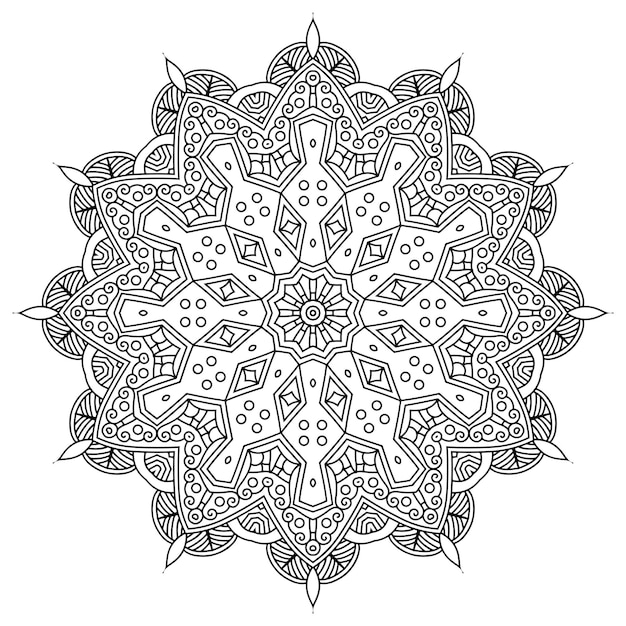 Diseño intrincado de mandala