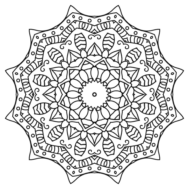 Diseño intrincado de mandala