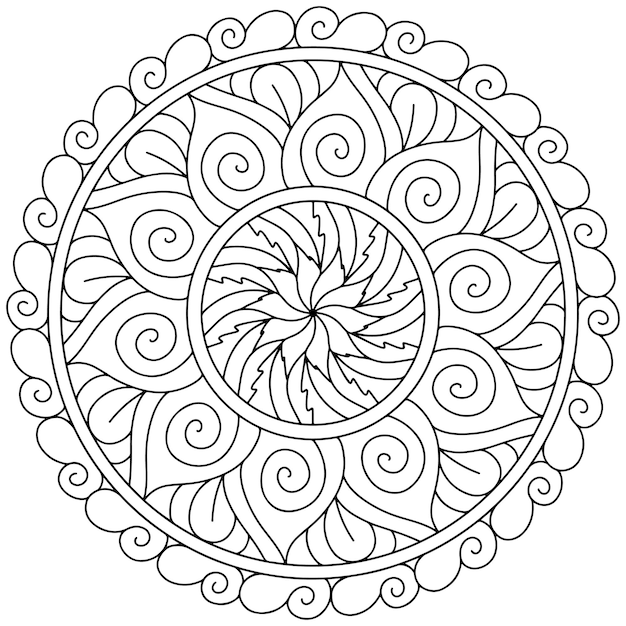 Diseño intrincado de mandala