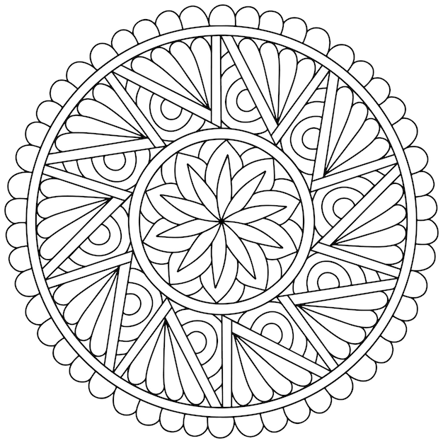 Diseño intrincado de mandala