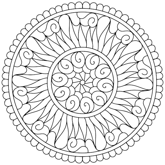 Diseño intrincado de mandala