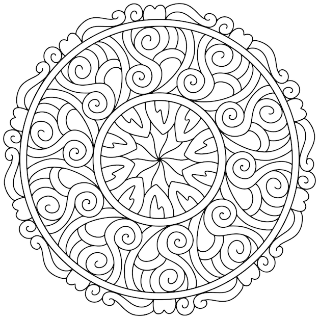 Diseño intrincado de mandala