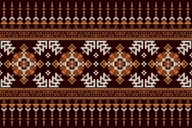 Diseño intrincado de textiles étnicos con fines decorativos